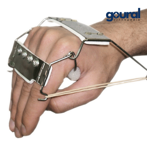 Attelle dynamique de flexion des articulations métacarpo-phalangiennes