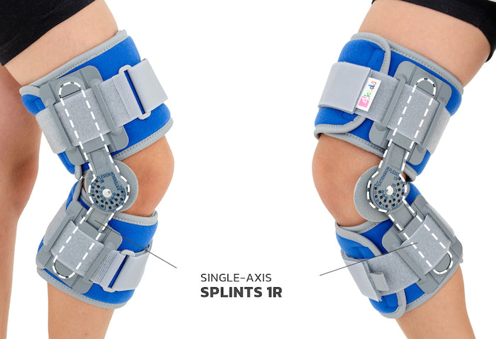 Attelle de genou articulée ROM ligamentaire pédiatrique réglable