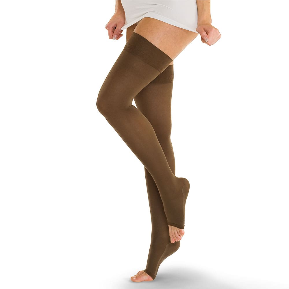 Bas cuisse de contention Catherine CCL. 2 Pied Ouvert