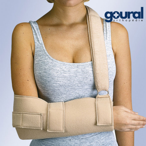 Shoulder immobilization sling or arm cast