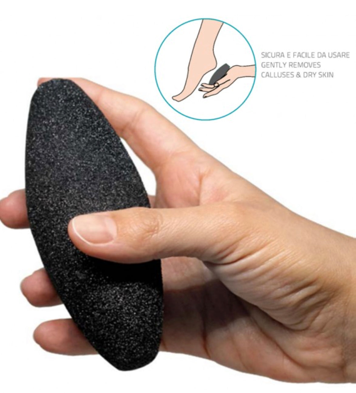 Eponge abrasive pour soins des pieds