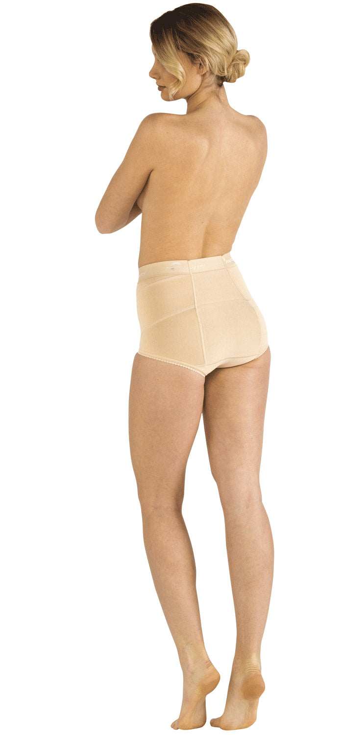 Gaine-slip de maintien abdominal et/ou réduction de hernie inguinale Erniablock Lady