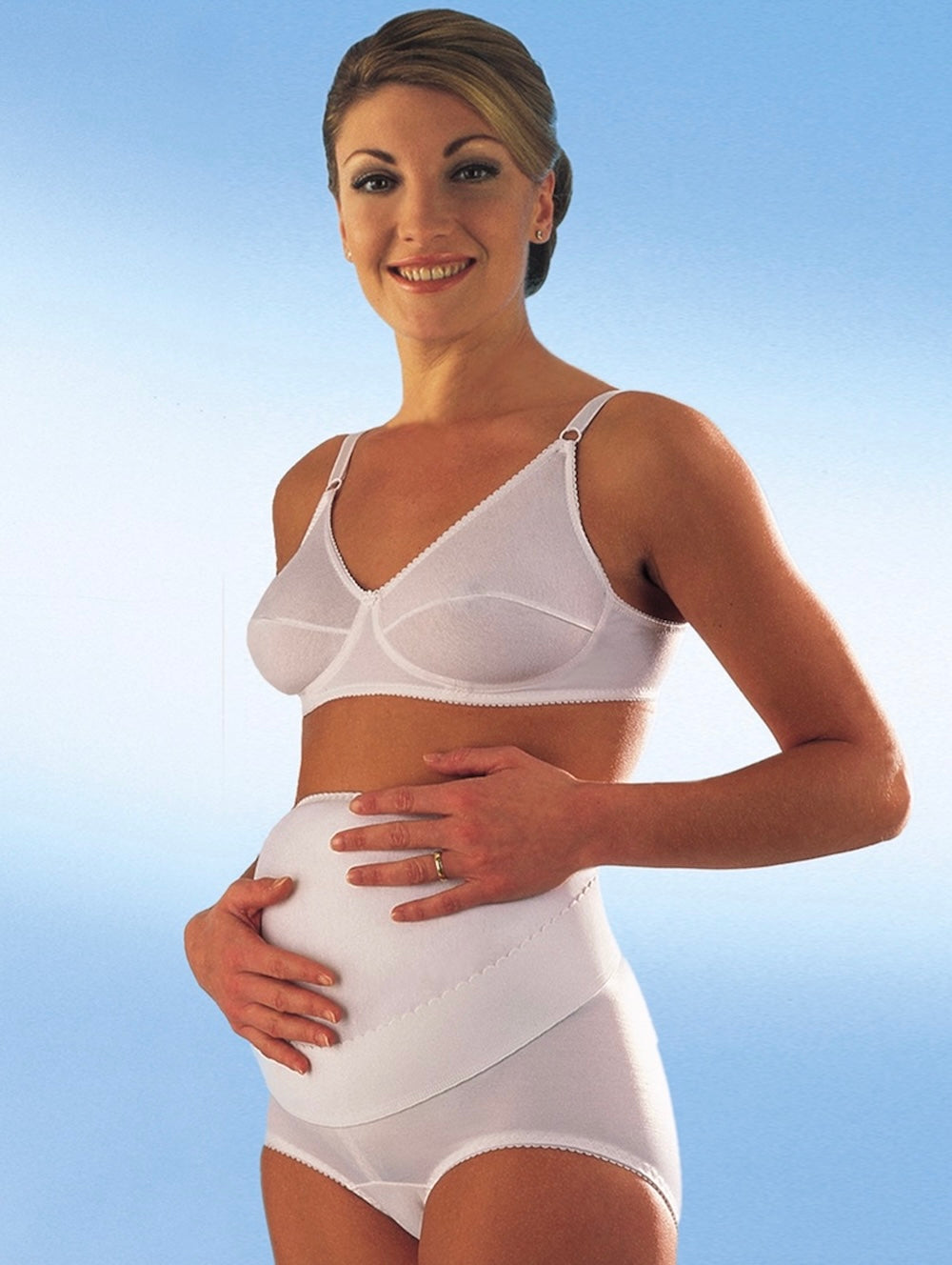 Slip de maintien abdominal pour femmes enceintes sans dentelle