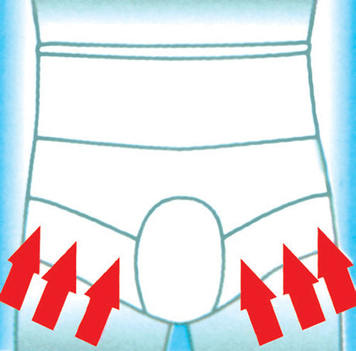 Post-operative "hospital days" briefs for men