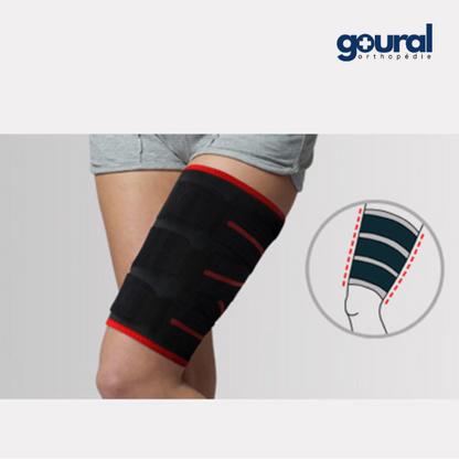 Cuissard compressif pour claquage avec insert silicone