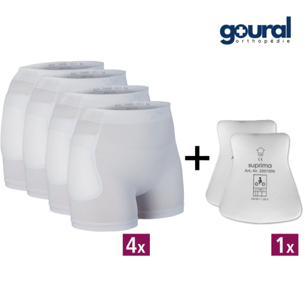 4 Hip protectors Hip protector (with 1 pair of protectors)