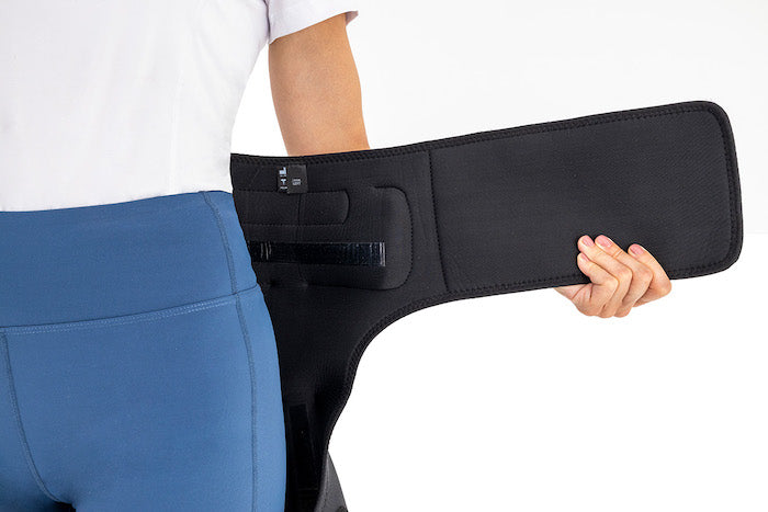 Attelle de hanche avec stabilisateur articulée réglable