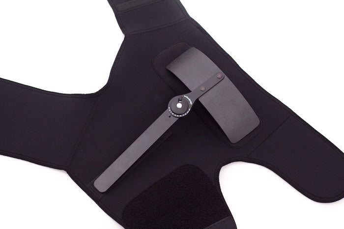 Attelle de hanche avec stabilisateur articulée réglable