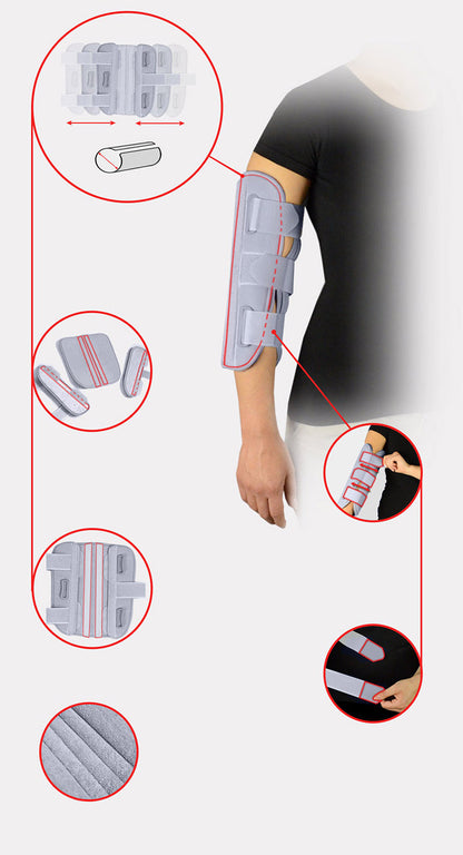 Attelle d'immobilisation du coude en extension pour adulte CubElbow OS (One Size)
