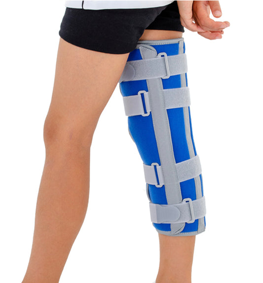 Attelle d'immobilisation du genou en extension pédiatrique