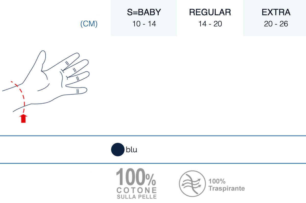 Wrist and thumb immobilization orthosis - 100% cotton on the skin 