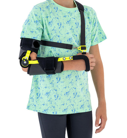 Attelle articulée d'immobilisation du coude réglable ROM pédiatrique