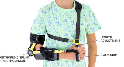 Attelle articulée d'immobilisation du coude réglable ROM pédiatrique