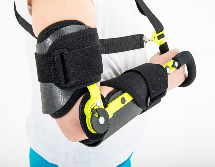 Attelle articulée d'immobilisation du coude réglable ROM pédiatrique