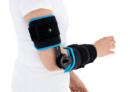 Attelle ROM d'immobilisation et contrôle en flexion-extension du coude