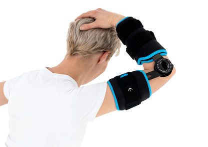 Attelle ROM d'immobilisation et contrôle en flexion-extension du coude