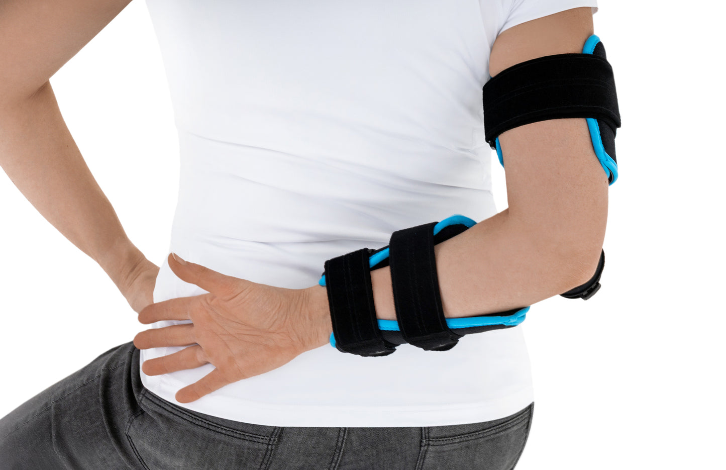 Attelle ROM d'immobilisation et contrôle en flexion-extension du coude