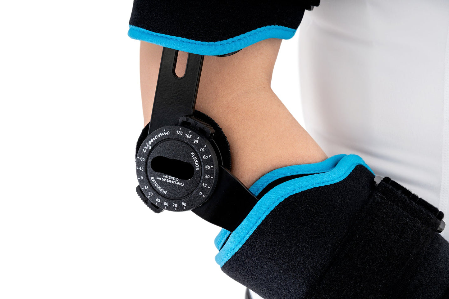 Attelle ROM d'immobilisation et contrôle en flexion-extension du coude