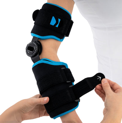 Attelle ROM d'immobilisation et contrôle en flexion-extension du coude