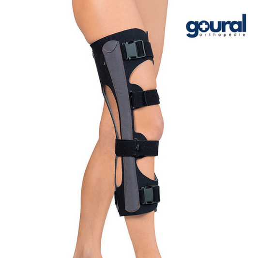 Attelle de genou AERO ultra-légère et ventilée à usage post-traumatique ou post-opératoire