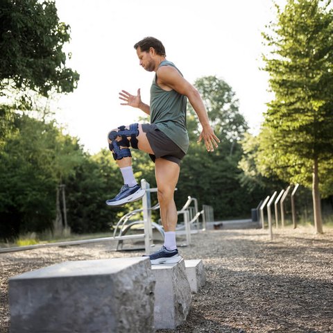 Orthèse semi-flexible de stabilisation du genou SecuTec Genu Flex