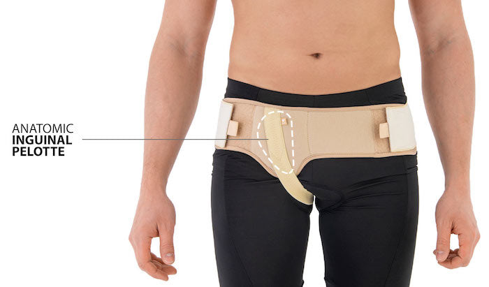 Adjustable inguinal hernia belt bandage ErniaStrap open I Unisex 