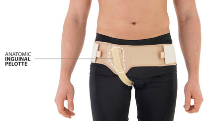 Adjustable inguinal hernia belt bandage ErniaStrap open I Unisex 