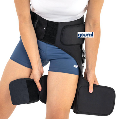 Attelle de hanche avec stabilisateur articulée réglable