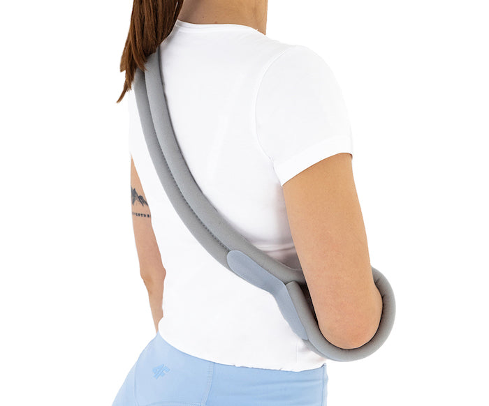 Bandage de maintien de l'épaule et coude compatible avec plâtre