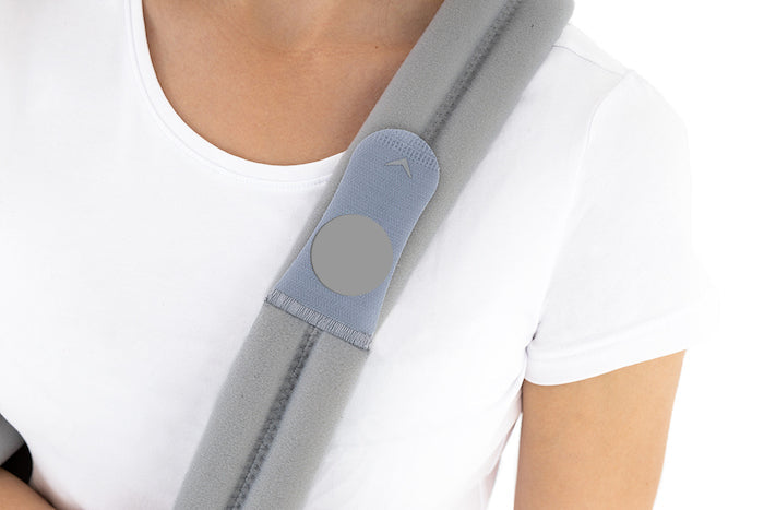 Bandage de maintien de l'épaule et coude compatible avec plâtre