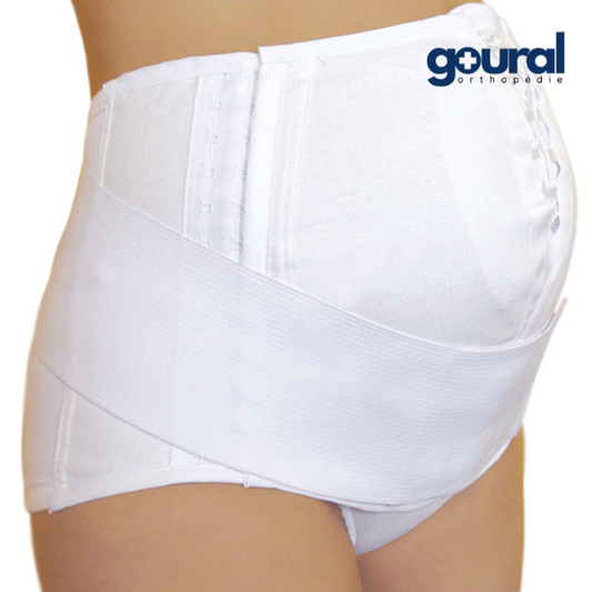 Adjustable wraparound abdominal support belt-sheath-slip 