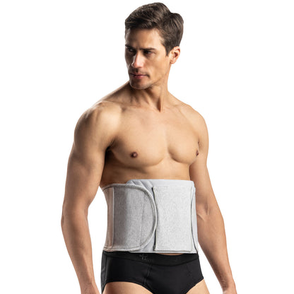 Abdominal support belt for ostomy