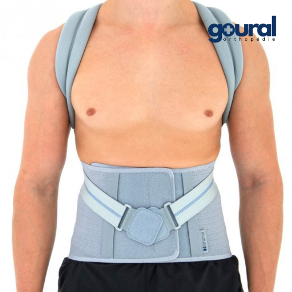 Ceinture dorso-lombaire Vox avec dosseret amovible adapté à votre hauteur de dos
