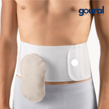 Ceinture de maintien abdominal à découper pour stomisé Stomabelt closed