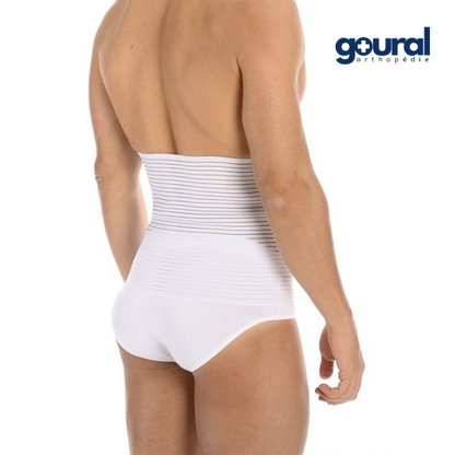 Hygienic abdominal support belt with adjustable cotton panel
