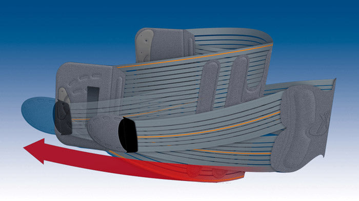 Elite duo seamless lumbar support belt (26 cm)