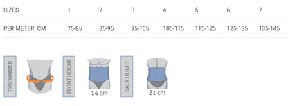 Ceinture de soutien lombaire sans couture Elite duo (21 cm)