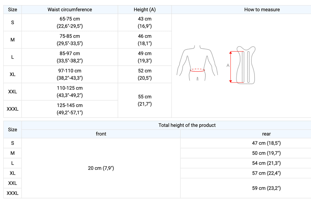 Ceinture dorso-lombaire CIVS ProFit