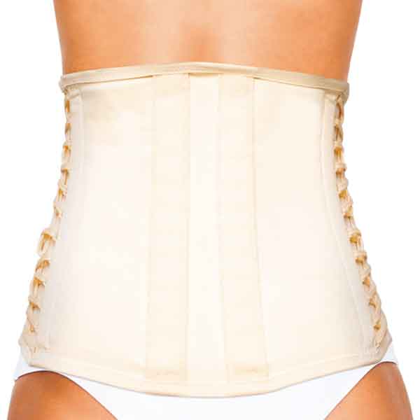 Ceinture de soutien lombaire fermeture-serrage assisté par laçage