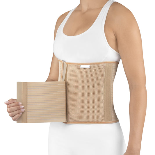 Ceinture de maintien abdominale avec zone de découpe sans plastron pour stomie StomaCare CSB