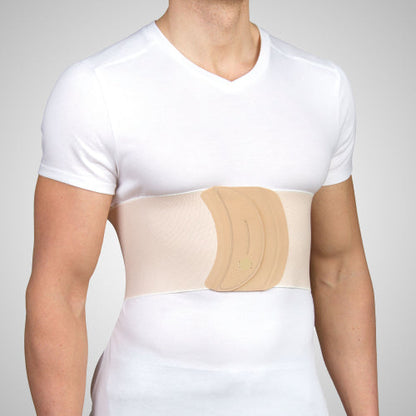 Ceinture de maintien pour réduction de hernie ombilicale ou abdominale
