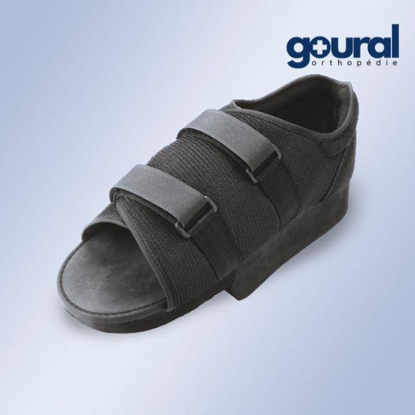 Post-operative shoe for partial unloading of the forefoot goural type II