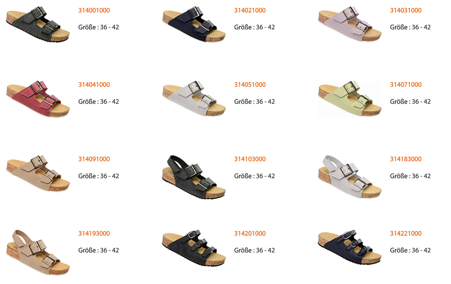 Chaussures confortables avec semelles interchangeables Ortho-Lady-Ortho-Gent