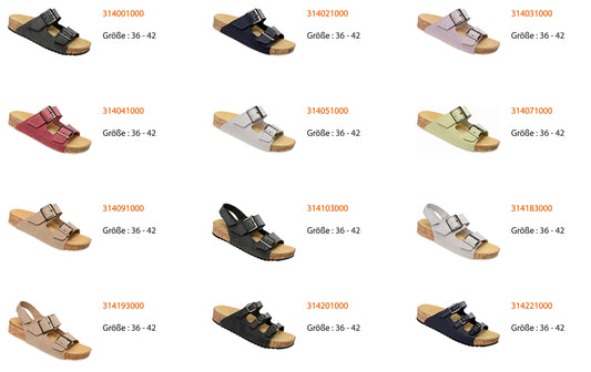 Chaussures confortables avec semelles interchangeables Ortho-Lady-Ortho-Gent