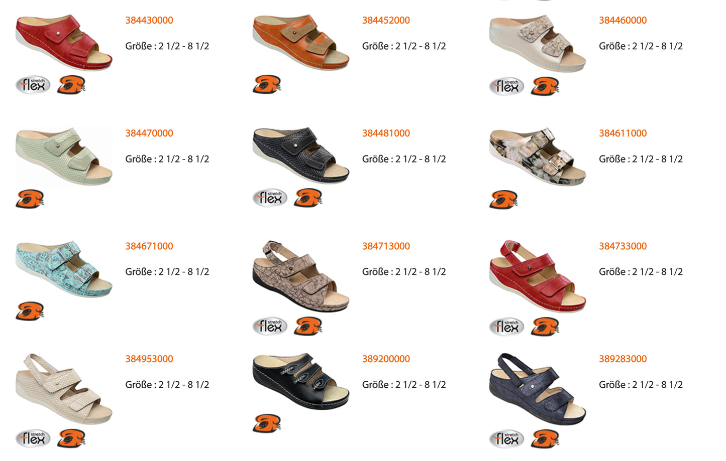 Chaussures confortables avec semelles interchangeables Ortho-Lady-Ortho-Gent