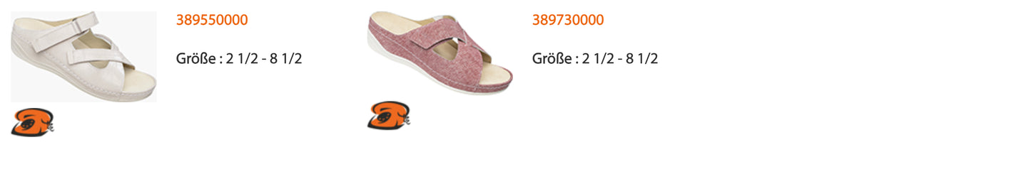 Chaussures confortables avec semelles interchangeables Ortho-Lady-Ortho-Gent