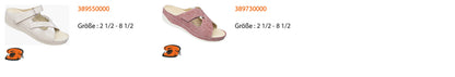 Chaussures confortables avec semelles interchangeables Ortho-Lady-Ortho-Gent