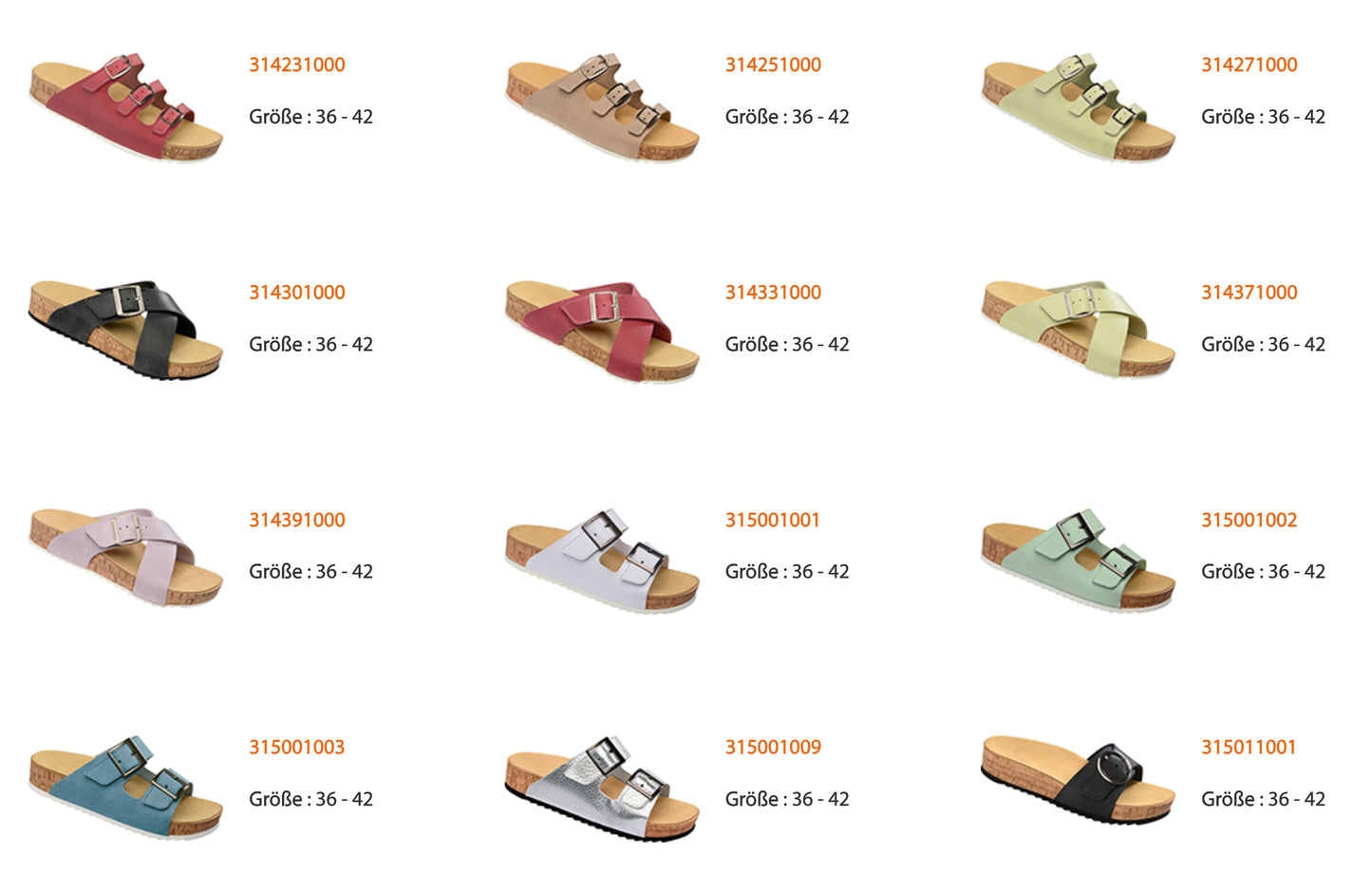 Chaussures confortables avec semelles interchangeables Ortho-Lady-Ortho-Gent