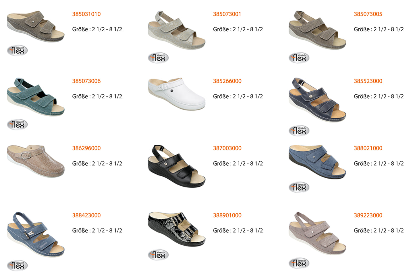 Chaussures confortables avec semelles interchangeables Ortho-Lady-Ortho-Gent