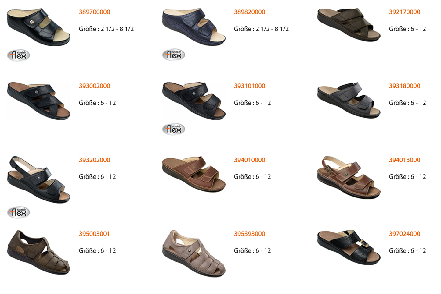 Chaussures confortables avec semelles interchangeables Ortho-Lady-Ortho-Gent